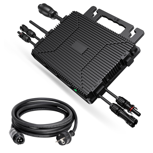 Micro-onduleur Lionshee 800 W, Efficacité De 96 %, Compatible Avec Le Réseau Électrique, Avec Wi-Fi Et Application.