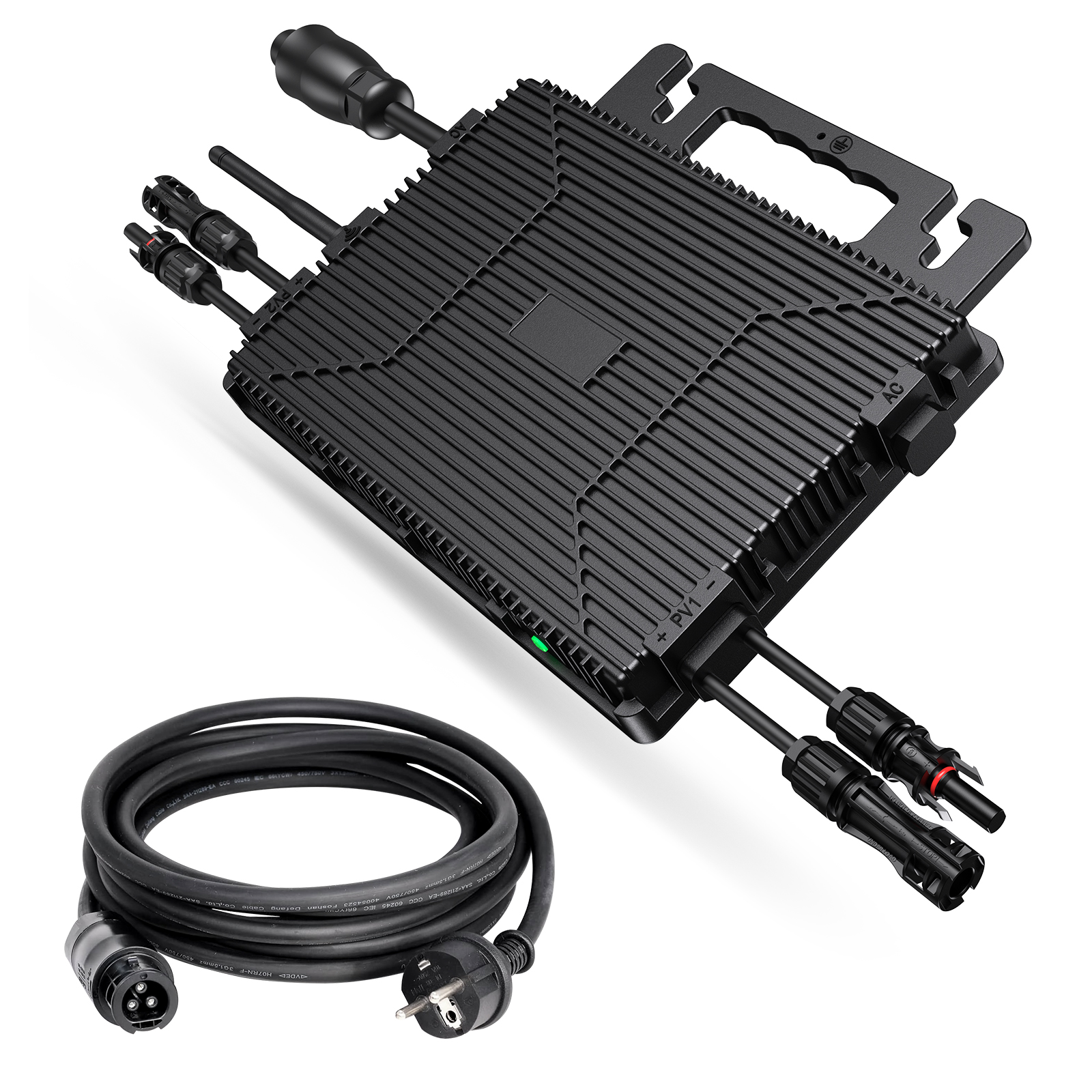 Micro-onduleur Lionshee 800 W, Efficacité De 96 %, Compatible Avec Le Réseau Électrique, Avec Wi-Fi Et Application.